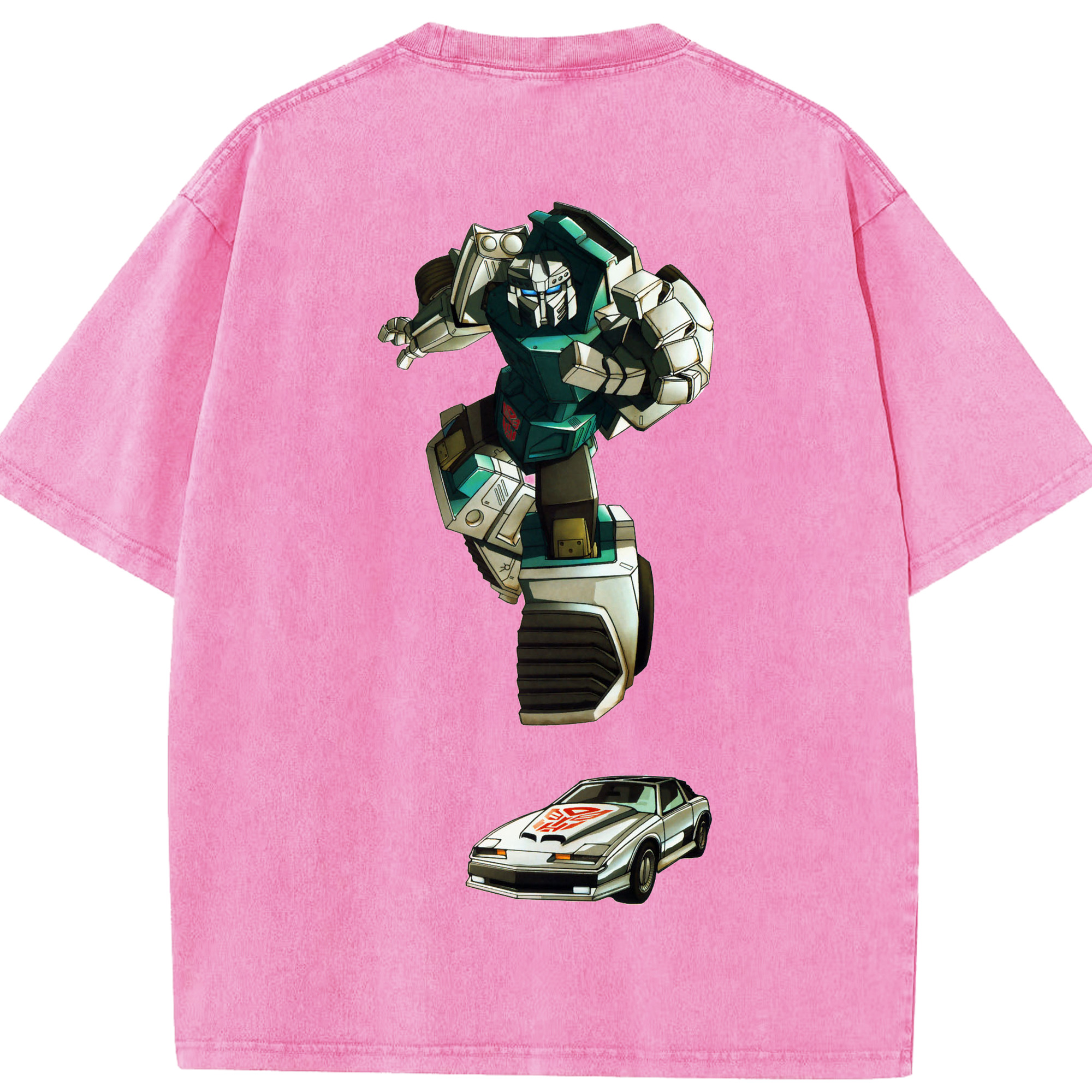 （画像用）  綿100% ヴィンテージ風 半袖Tシャツ（背面プリント）